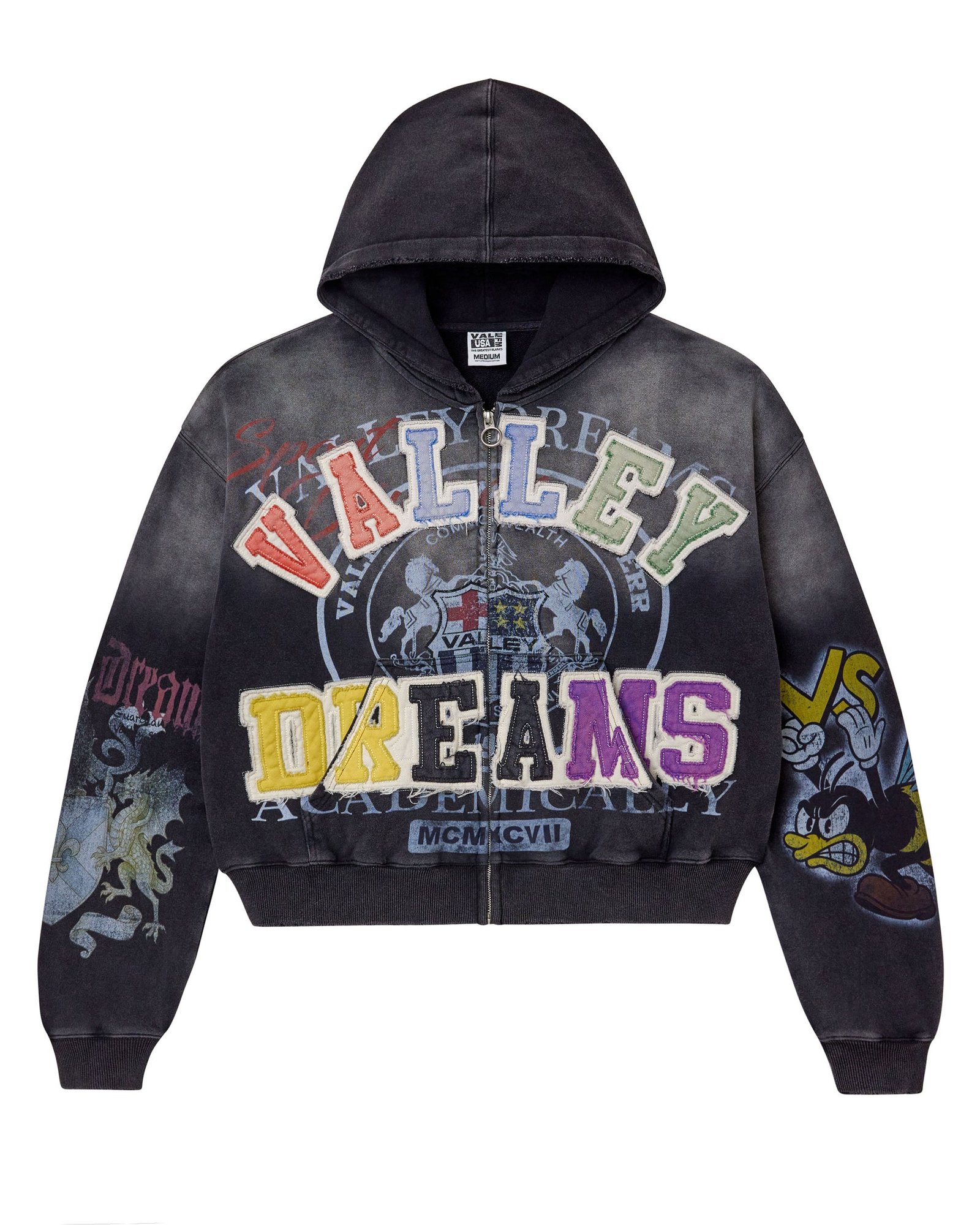 2509_VALLEY-DREAMS_BEE-DRAGON-PATCHWORK-WORDMARK_LS-ZIPUP-HOODIE_BLK_001.jpg