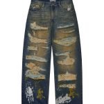 Vale Forever Rust Paint Denim Pants